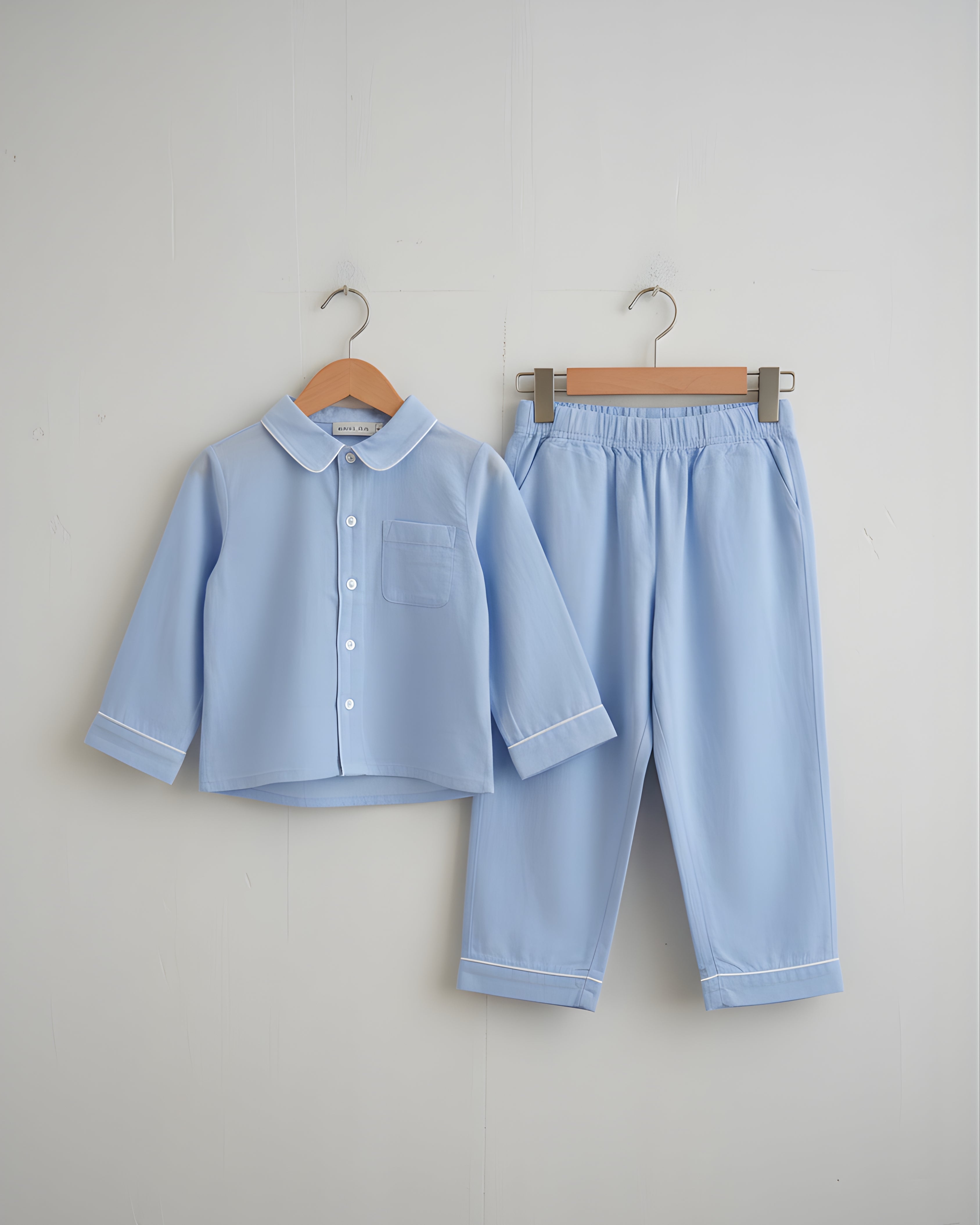 Blue Moon Classic Collar Night Suit