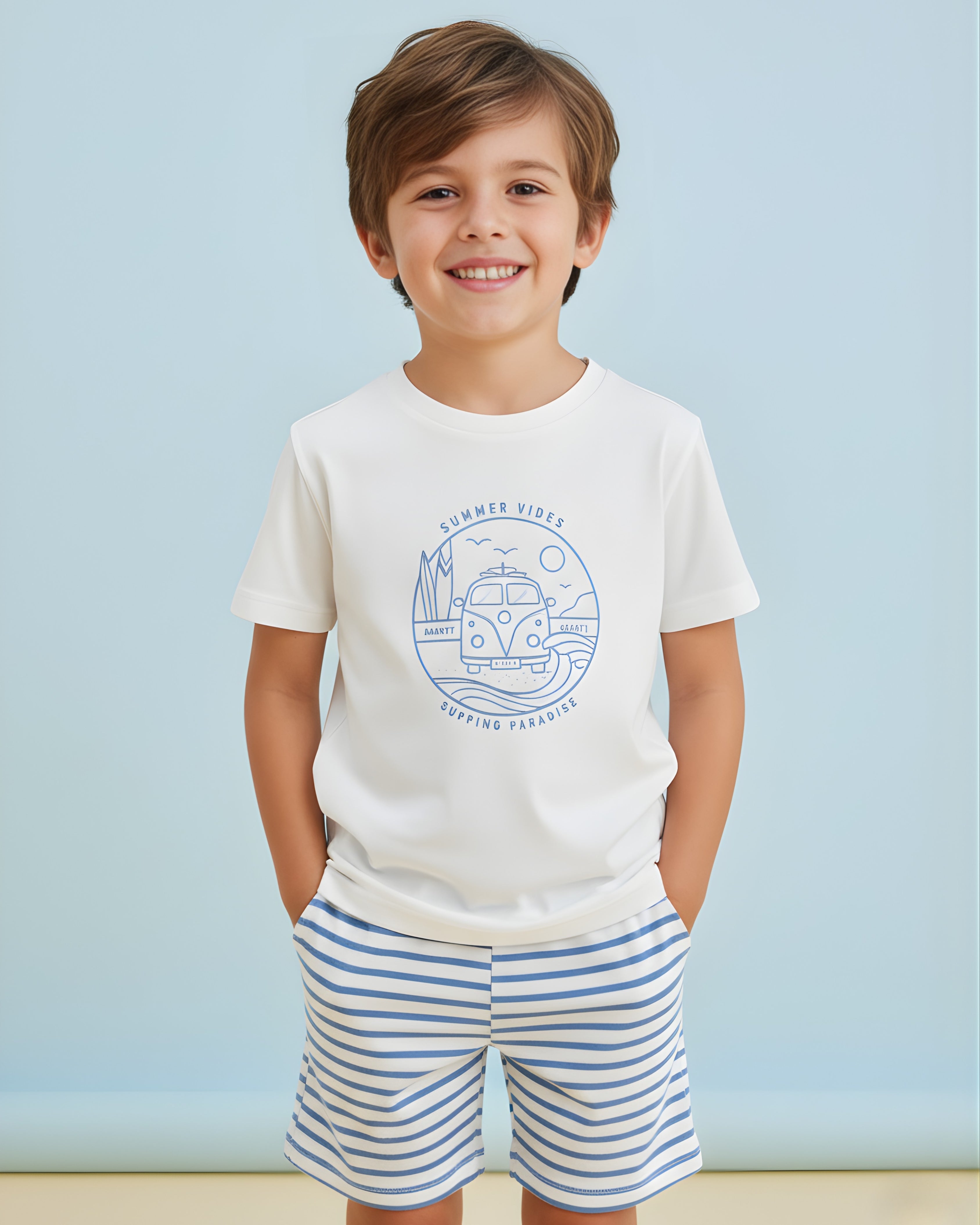 Summer Vibes Surfing Paradise Tee