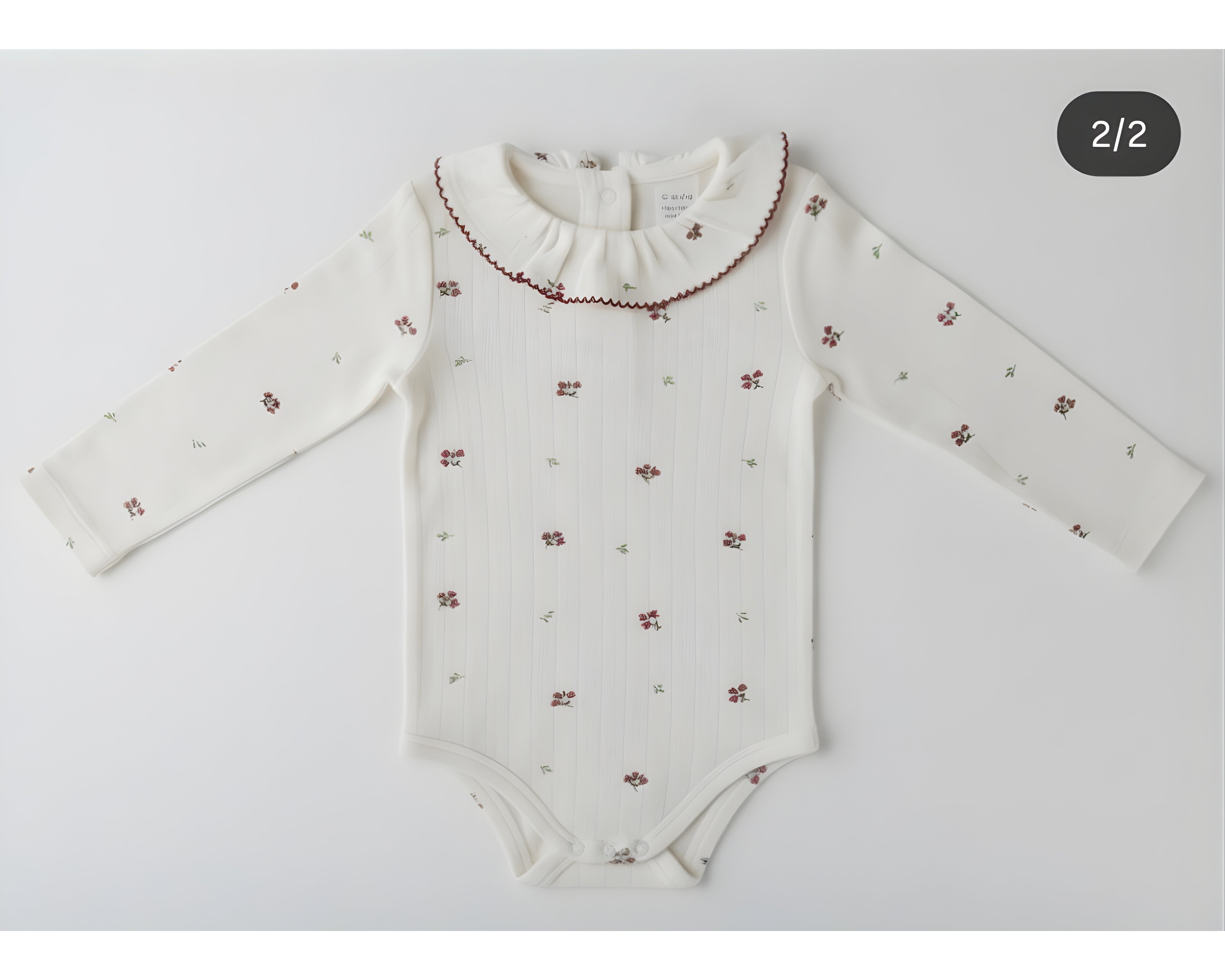 Blossom Ruffle Collar Baby Romper