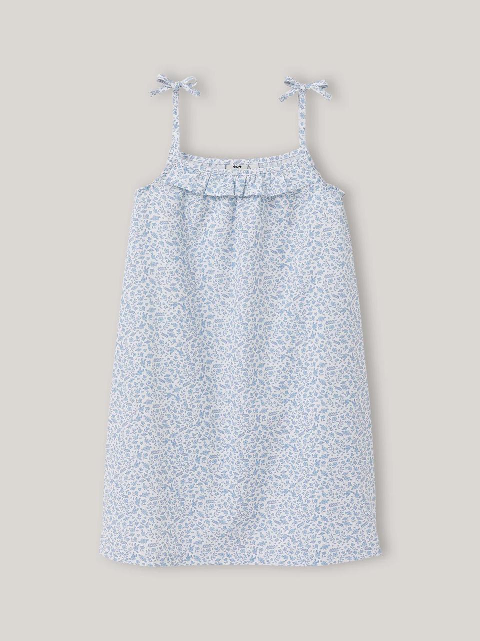 Blossom Breeze Blue Floral Strappy Dress