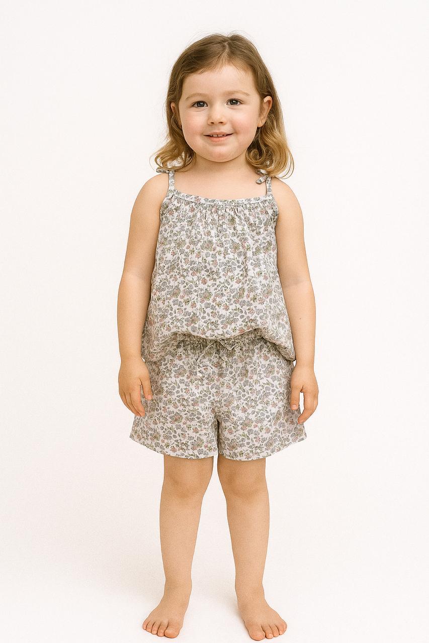 PYJAMA SET WITH SHORTS (HALF WHITE )