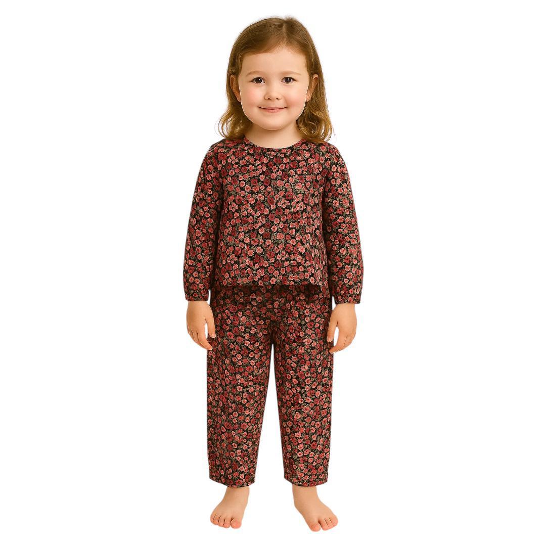 PYJAMA SET WITH PANT ( BROWN )