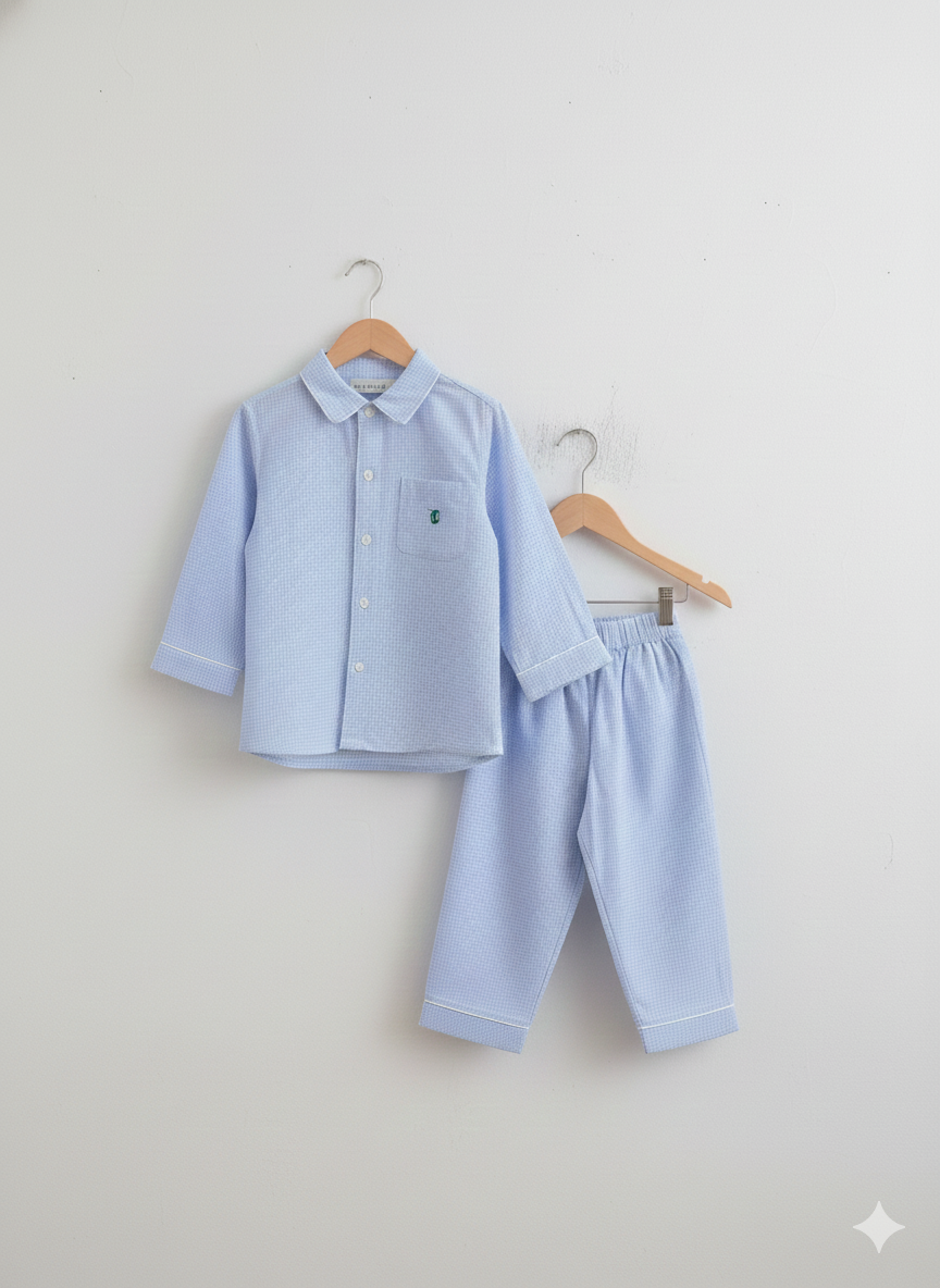 CloudSoft Button-Down Night Suit Set