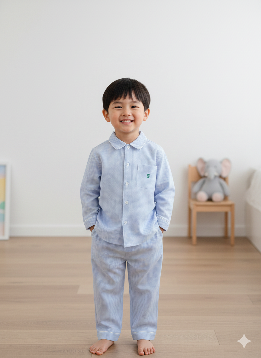 CloudSoft Button-Down Night Suit Set